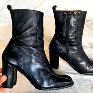 Leather y2k boots
